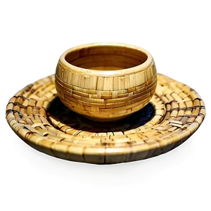 Eco-friendly Bamboo Tea Cup PNG Wau