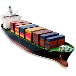 Eco-friendly Cargo Ship PNG 06122024 PNG