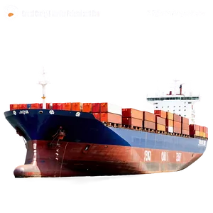Eco-friendly Cargo Ship PNG 26
