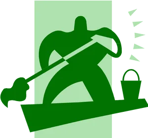 Eco Friendly Cleaning Superhero PNG image