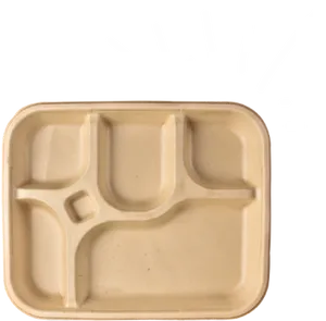 Eco Friendly Compartment Plate PNG image