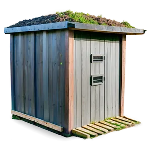 Eco-friendly Composting Outhouse PNG Yal