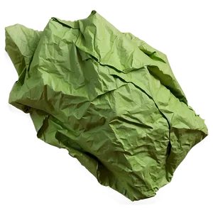 Eco-friendly Crumpled Paper PNG 05242024