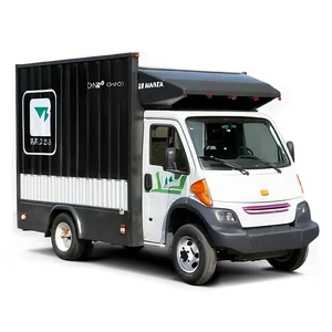 Eco-friendly Electric Mail Truck PNG 79