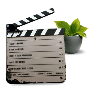 Eco-friendly Film Slate PNG Oap42 PNG