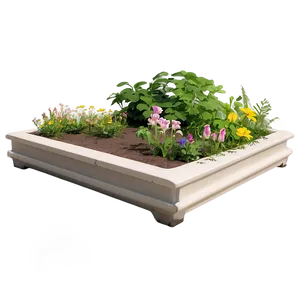 Eco-friendly Flower Bed PNG Cme68 PNG