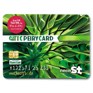 Eco-friendly Gift Card Png Ocs PNG image