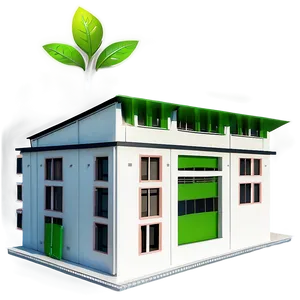 Eco-friendly Green Building PNG Fth