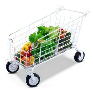 Eco-friendly Grocery Cart PNG 06282024 PNG