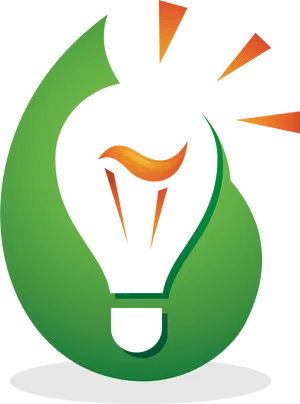 Eco Friendly Lightbulb Concept PNG image