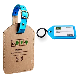 Eco-friendly Luggage Tag PNG 12