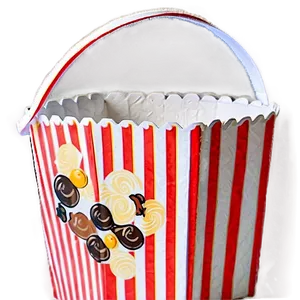 Eco-friendly Paper Popcorn Bucket Png Htj89 PNG image