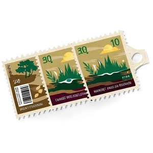 Eco-friendly Postage Stamp PNG Sjv