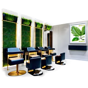 Eco-friendly Salon Interior Design Png 06252024 PNG image