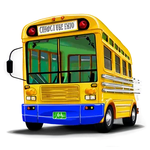 Eco-friendly School Bus Png 05242024 PNG image