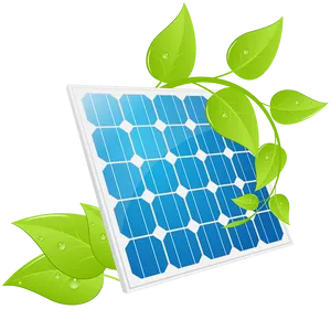 Eco Friendly Solar Panel Concept PNG image