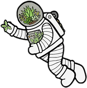 Eco Friendly Spaceman Illustration.png PNG image