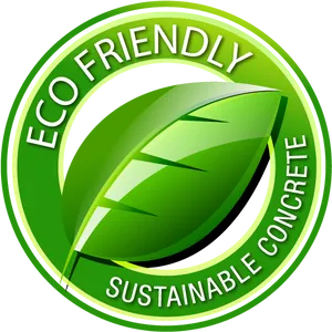 Eco Friendly Sustainable Concrete Logo PNG image