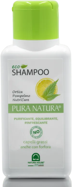 Eco Shampoo Bottlewith Nettleand Grapefruit PNG image