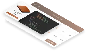 Ecommerce Checkout Interface Design PNG