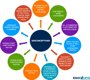 Ecommerce Misconceptions Infographic PNG image