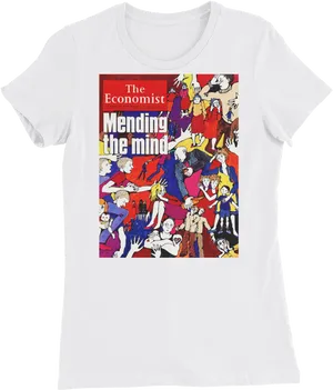 Economist Mending Mind Tshirt Design PNG image