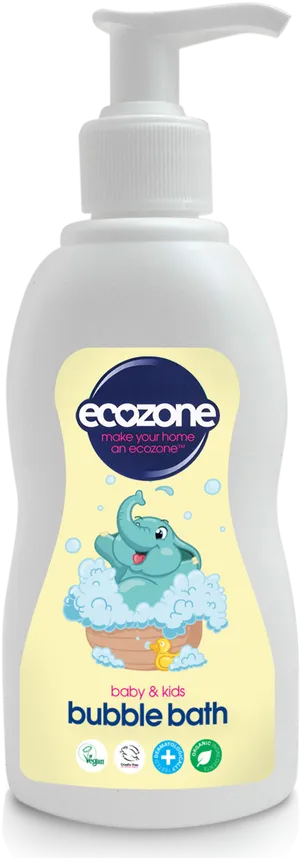 Ecozone Baby Kids Bubble Bath Product PNG image
