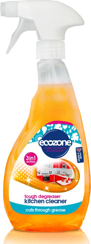 Ecozone Kitchen Cleaner Spray Bottle PNG image