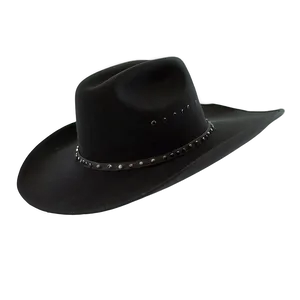 Edgy Black Cowboy Hat PNG 06212024