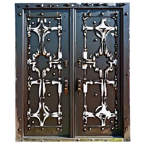 Edgy Iron Door Png 05042024 PNG image