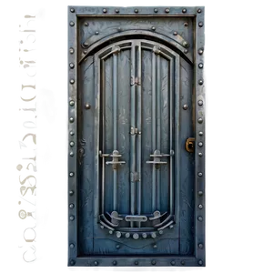 Edgy Iron Door Png 05042024 PNG image