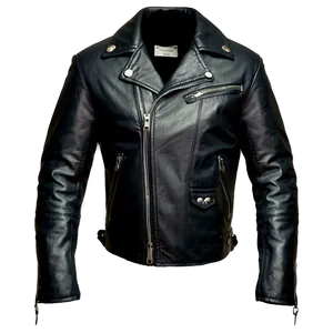 Edgy Leather Jacket PNG 06122024