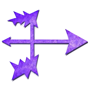 Edgy Purple Arrow PNG Gty