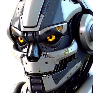 Edgy Robot Head PNG 06212024