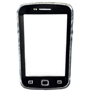 Edgy Smartphone Frame PNG 06132024 PNG