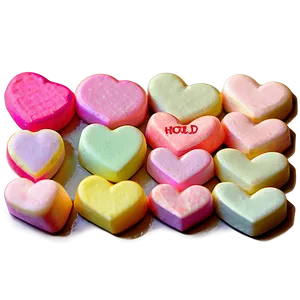 Edible Conversation Hearts Png Qwv9 PNG image