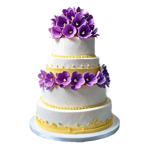 Edible Flower Wedding Cake Png 62 PNG image