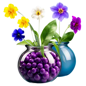 Edible Flowers In Vase PNG 11 PNG