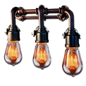 Edison Bulb Light Fixture PNG 06262024