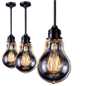 Edison Bulb Light Fixture PNG Hmh