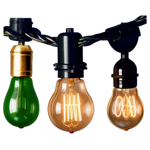 Edison Bulb String Light PNG Vlx PNG