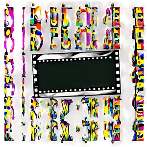 Editable Film Frame Overlay PNG 60 PNG