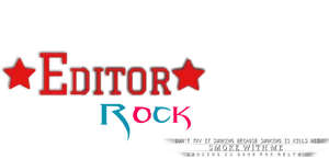 Editor Rock Stylish Graphic PNG image