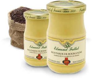 Edmond Fallot Burgundy Mustard Jars