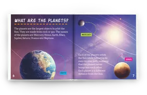 Educational Book Planetsand Orbits PNG image