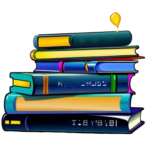 Educational Books Stack Png Gvw86 PNG image