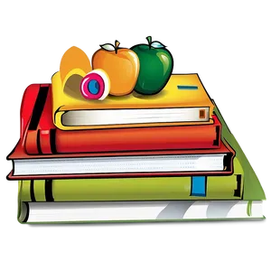 Educational Books Vector Set Png 06262024 PNG image