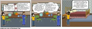 Educational Comic Strip Teachers Discussion PNG image