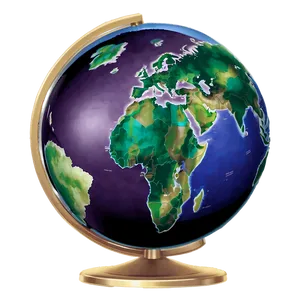 Educational Globe Diagram Png 05042024 PNG image
