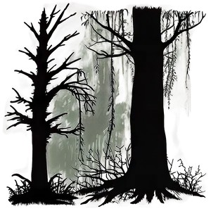 Eerie Forest Silhouette PNG 42 PNG